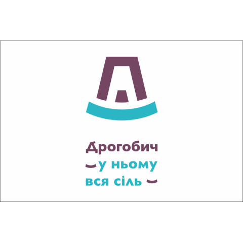 Прапор з логотипом міста Дрогобича. Варіант-01