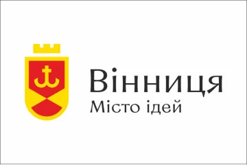Флаг с логотипом города Винница. Вариант-02 Флаг с логотипом города Винница. Вариант-02