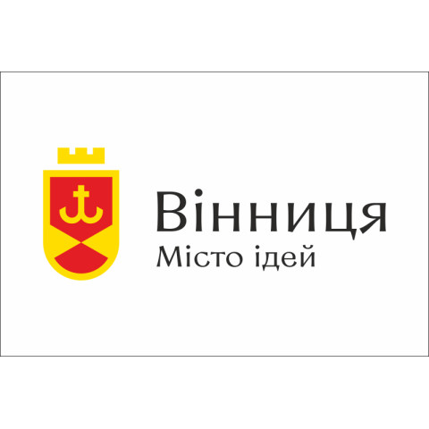 Флаг с логотипом города Винница. Вариант-02