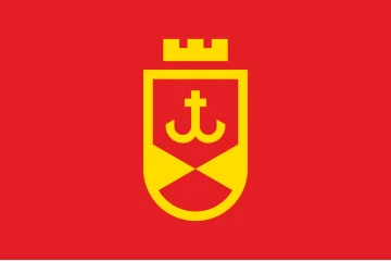 Флаг с логотипом города Винница. Вариант-03 Флаг с логотипом города Винница. Вариант-03