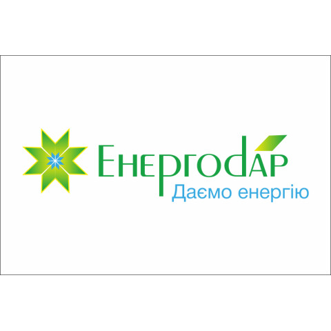 Прапор з логотипом міста Енергодара. Варіант-02 Прапор з логотипом міста Енергодара. Варіант-02