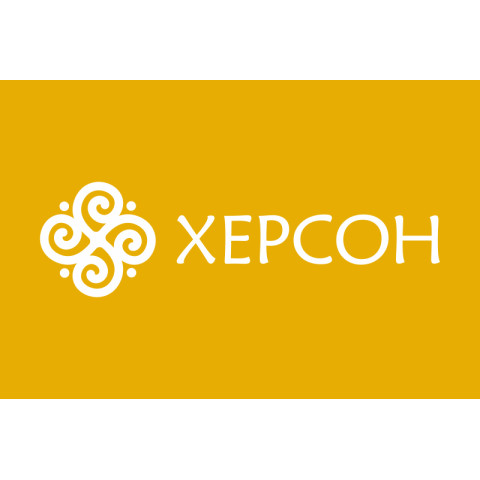 Прапор з логотипом міста Херсона. Варіант-03