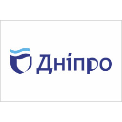 Флаг с логотипом города Днепра. Вариант-01 Флаг с логотипом города Днепра. Вариант-01