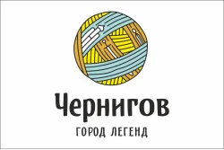 Флаг с логотипом города Чернигова. Вариант-02 Флаг с логотипом города Чернигова. Вариант-02