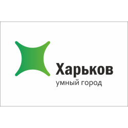 Флаг с логотипом города Харькова. Вариант-03 Флаг с логотипом города Харькова. Вариант-03