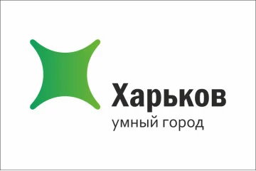 Прапор з логотипом міста Харкова. Варіант-03