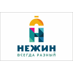 Флаг с логотипом города Нежина. Вариант-02 Флаг с логотипом города Нежина. Вариант-02