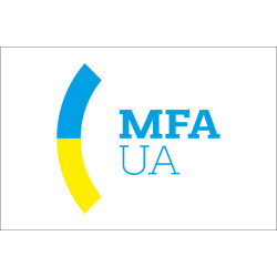 Прапор МЗС (Міністерство закордонних справ) України. Варіант-02