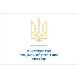 Флаг министерства социальной политики Украины