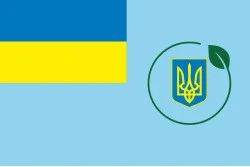 Флаг Министерства защиты окружающей среды и природных ресурсов Украины (Минсреды). Вариант-03 Флаг Министерства защиты окружающей среды и природных ресурсов Украины (Минсреды). Вариант-03