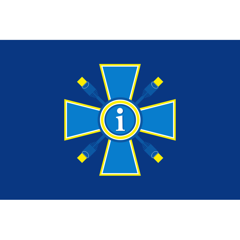 Флаг Министерства информационной политики Украины. Вариант-01 Флаг Министерства информационной политики Украины. Вариант-01