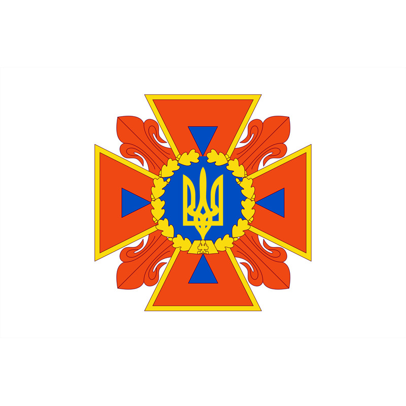Прапор ДСНС (державна служба України з надзвичайних ситуацій), МНС України (старий варіант-01) Прапор ДСНС (державна служба України з надзвичайних ситуацій), МНС України (старий варіант-01)