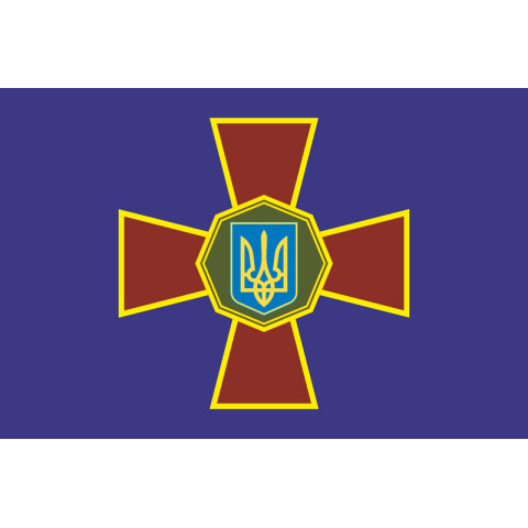 Флаг Нацгвардии (Национальной гвардии) Украины (старый вариант)
