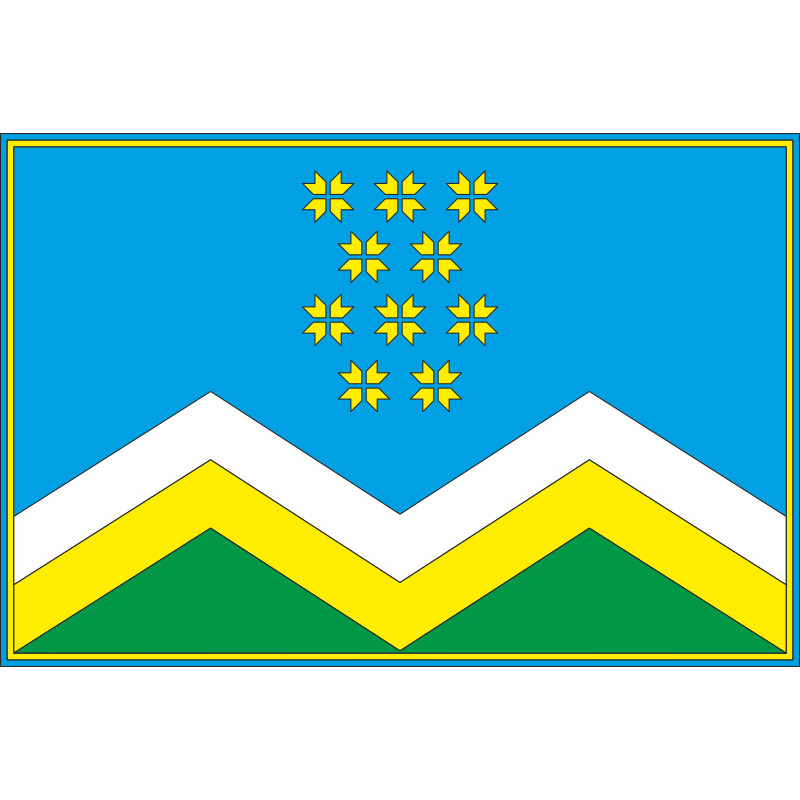 Флаг Селятинской ОТО Вижницкого района Черновицкой области Украины Флаг Селятинской ОТО Вижницкого района Черновицкой области Украины