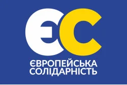 Прапор політичної партії «Європейська солідарність». Варіант-02