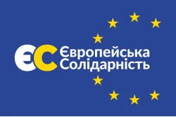 Прапор політичної партії «Європейська солідарність». Варіант-04