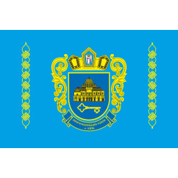 Прапор Шевченківського району міста Києва, Україна. Варіант-02
