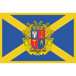 Прапор Солом'янського району міста Києва, Україна. Варіант-02