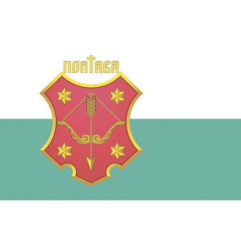 Прапор міста Полтава, Україна. Варіант-03 Прапор міста Полтава, Україна. Варіант-03