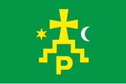 Прапор міста Ромни, Україна. Варіант-01