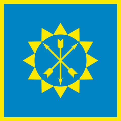 Прапор міста Хмельницький, Україна. Варіант-01 Прапор міста Хмельницький, Україна. Варіант-01