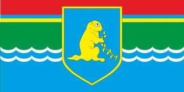 Прапор міста Бібрка, Україна. Варіант-02