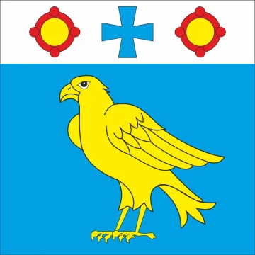 Прапор міста Бурштин, Україна. Варіант-02