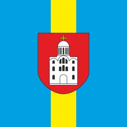 Прапор міста Володимира, Україна. Варіант-02 Прапор міста Володимира, Україна. Варіант-02