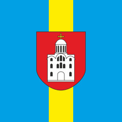 Прапор міста Володимира, Україна. Варіант-02 Прапор міста Володимира, Україна. Варіант-02