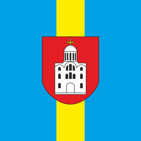 Прапор міста Володимира, Україна. Варіант-02 Прапор міста Володимира, Україна. Варіант-02