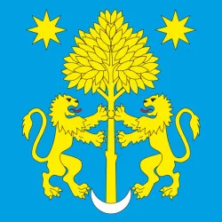 Прапор міста Глиняни, Україна. Варіант-02