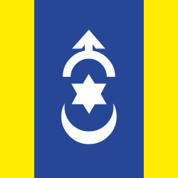 Прапор міста Дубно, Україна. Варіант-02