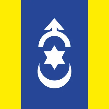 Флаг города Дубно, Украина. Вариант-02