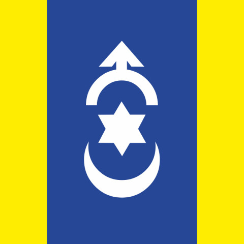 Прапор міста Дубно, Україна. Варіант-02