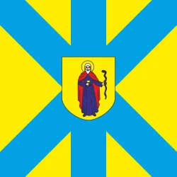 Прапор міста Жовква, Україна. Варіант-02 Прапор міста Жовква, Україна. Варіант-02