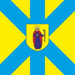 Прапор міста Жовква, Україна. Варіант-02