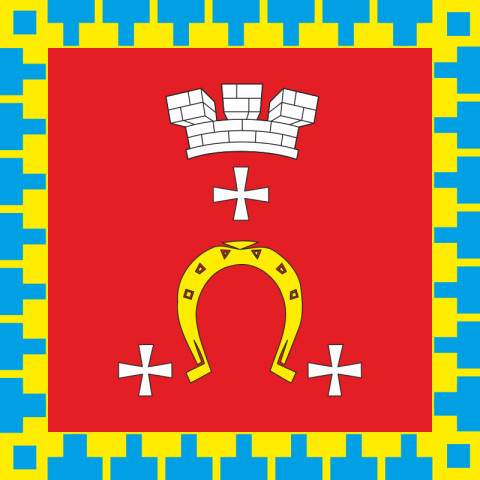Прапор міста Ковель, Україна. Варіант-02 Прапор міста Ковель, Україна. Варіант-02