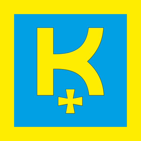 Прапор міста Комарно, Україна. Варіант-02