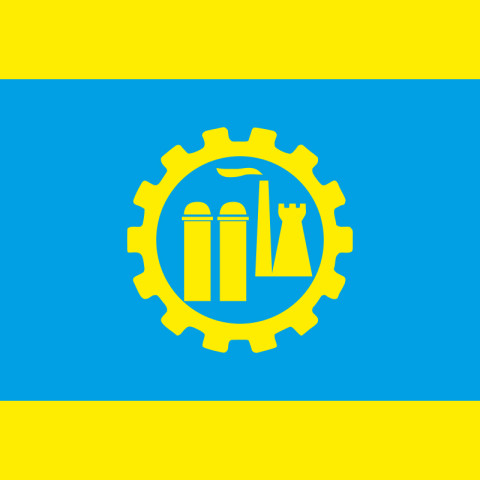 Флаг города Краматорск, Украина. Вариант-02