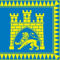Флаг города Львов, Украина. Вариант-02