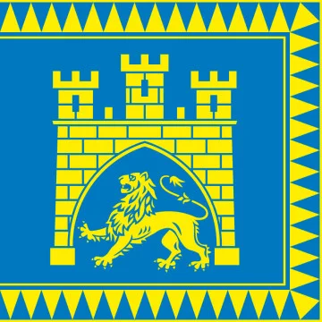 Флаг города Львов, Украина. Вариант-02 Флаг города Львов, Украина. Вариант-02