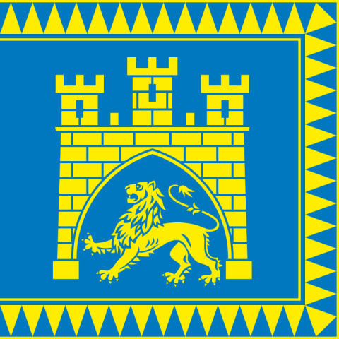 Прапор міста Львів, Україна. Варіант-02