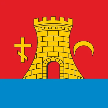 Флаг города Очаков, Украина. Вариант-02 Флаг города Очаков, Украина. Вариант-02