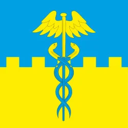 Прапор міста П'ятихатки, Україна. Варіант-02