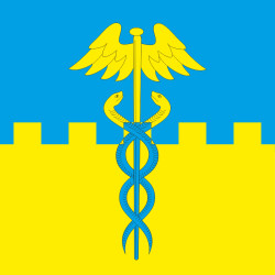 Флаг города Рава-Русская, Украина. Вариант-02 Флаг города Рава-Русская, Украина. Вариант-02