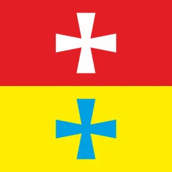 Прапор міста Рожище, Україна. Варіант-02