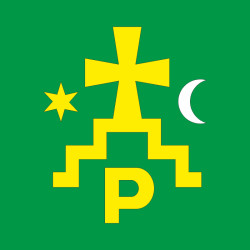 Флаг города Ромны, Украина. Вариант-02