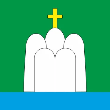 Флаг города Святогорск, Украина. Вариант-02