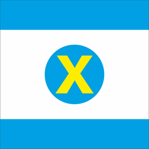 Прапор міста Ходорів, Україна. Варіант-02 Прапор міста Ходорів, Україна. Варіант-02