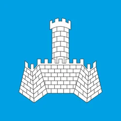Флаг города Хмельник, Украина. Вариант-02
